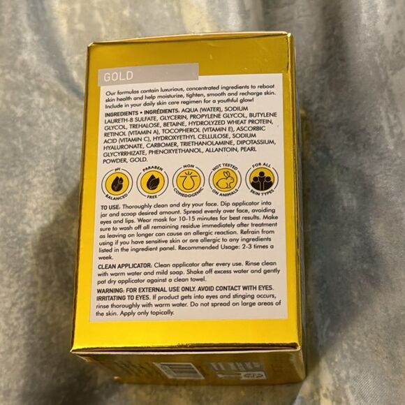 Gold Face Mask Global Beauty Care  1.7 Oz - Picture 5 of 7